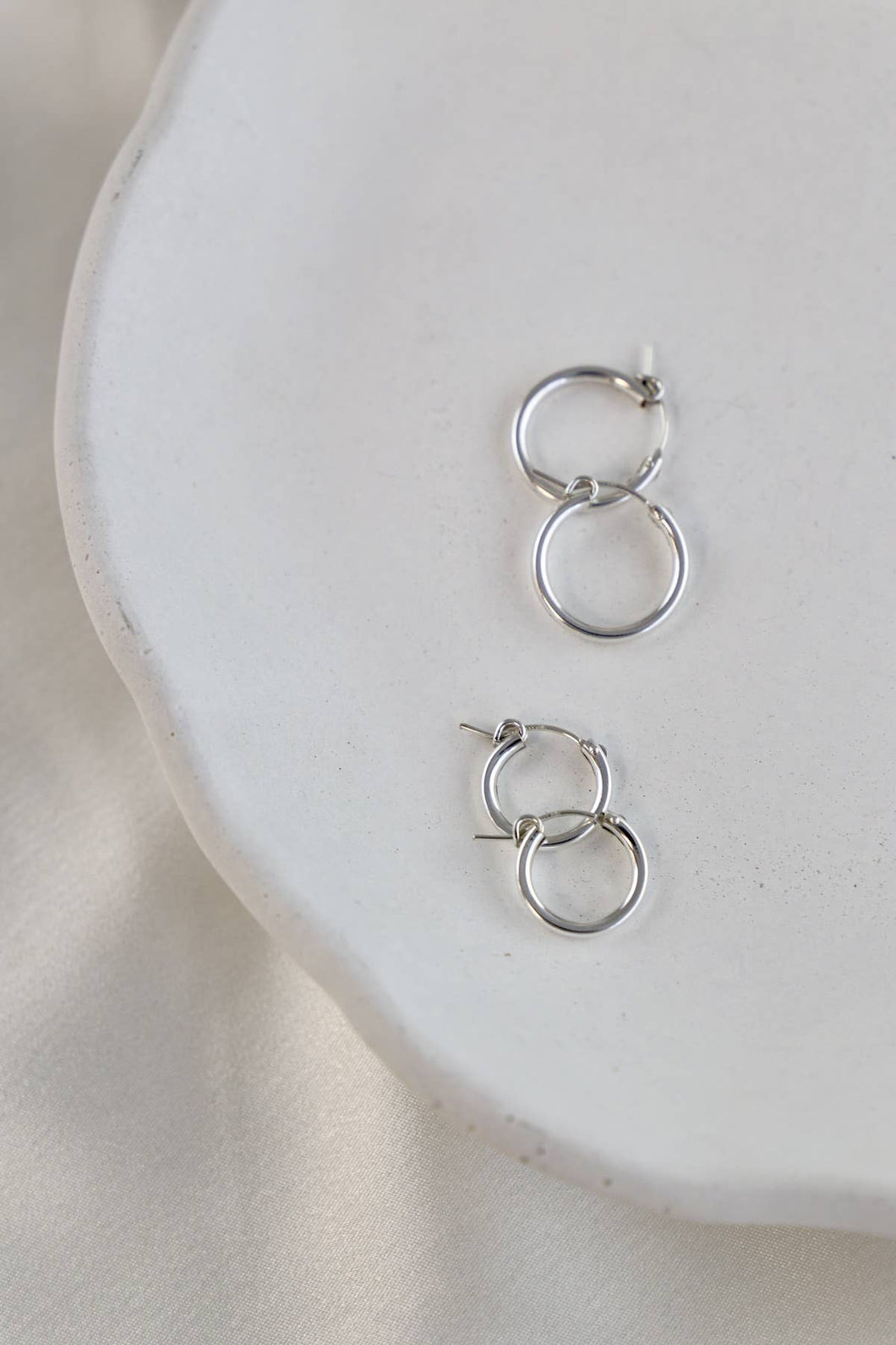 Katie Waltman - Standard Silver Hoops