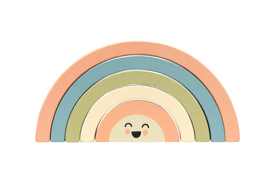 Wooden Stacking Rainbow Baby & Toddler Toy Nursery Decor
