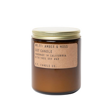 Load image into Gallery viewer, P.F. Candle Co. Amber &amp; Moss - 7.2 oz Soy Candle