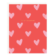 Load image into Gallery viewer, My Valentine Pink Hearts Card