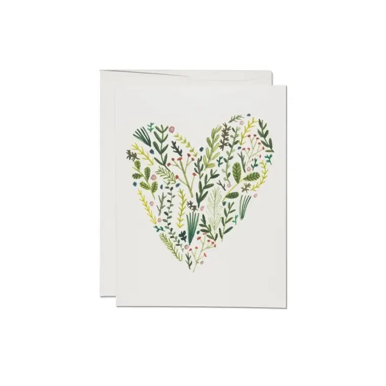 Floral Heart love greeting card