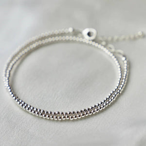 Katie Waltman - Sterling Silver Double Wrap Bracelet