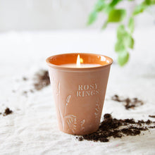 Load image into Gallery viewer, Rosy Rings - Basil Orange Garden Pot Candle