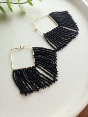 Square Fringe Hoops