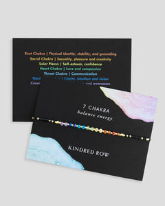 Kindred Row Bracelet - Chakra Rainbow Gemstone