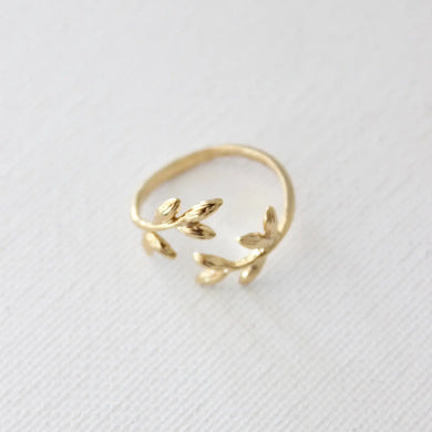 Katie Waltman Jewelry - Textured Leaf Band