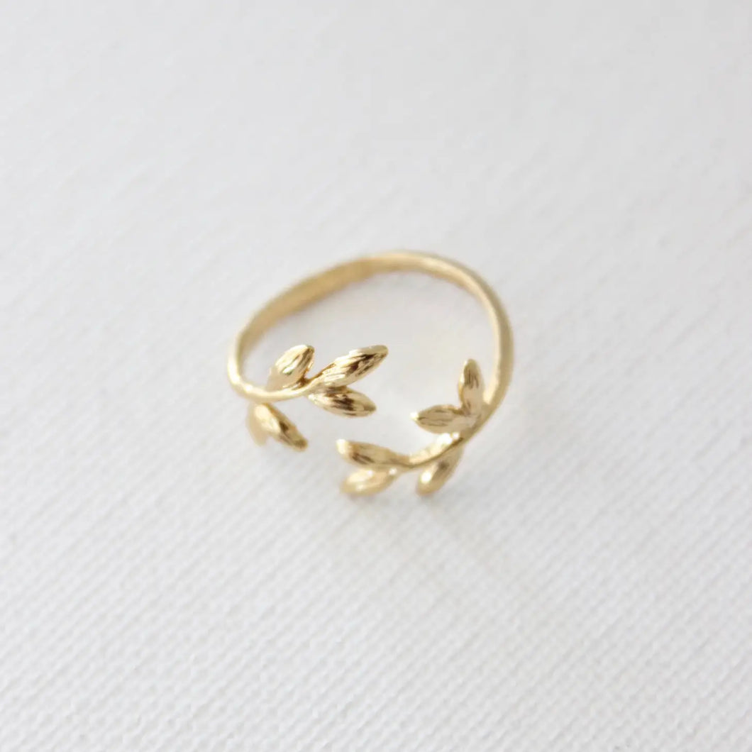 Katie Waltman Jewelry - Textured Leaf Band