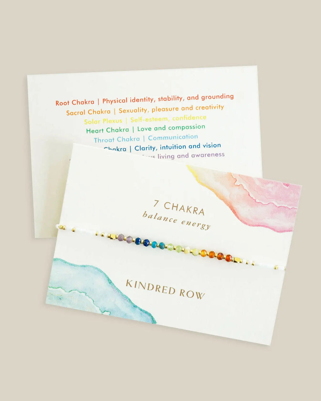 Kindred Row Bracelet - Chakra Rainbow Gemstone