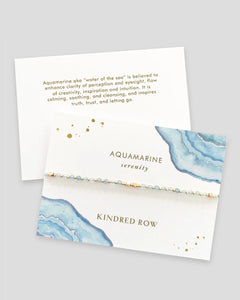 Kindred Row Bracelet - Aquamarine Gemstone