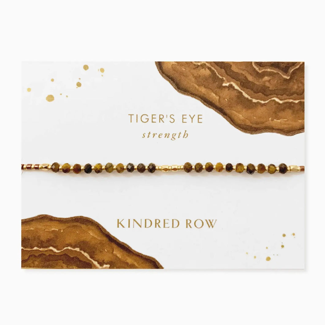 Kindred Row Bracelet - Tigers Eye Gemstone