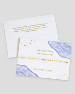 Kindred Row Bracelet - Moonstone Gemstone