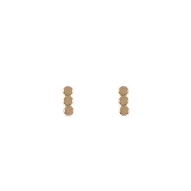 Land of Salt - Short Coin Stud Earrings