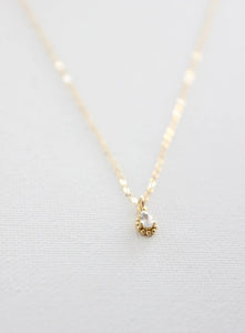 Katie Waltman Jewelry - Framed Teardrop Necklace