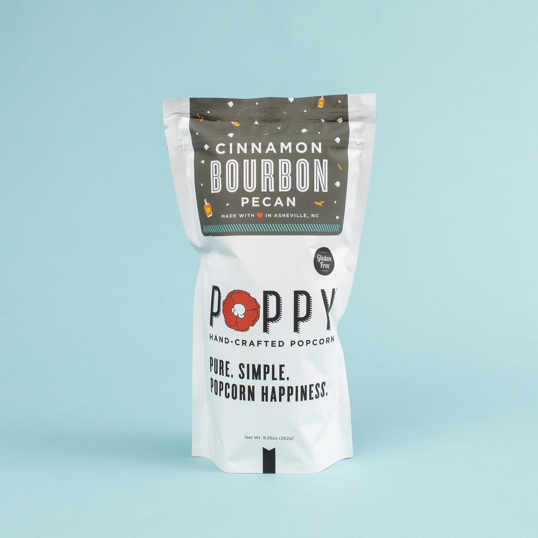 Poppy Cinnamon Bourbon Pecan Popcorn