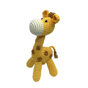 Baby Giraffe Hand Crocheted Rattle