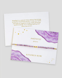 Kindred Row Bracelet - Amethyst Gemstone