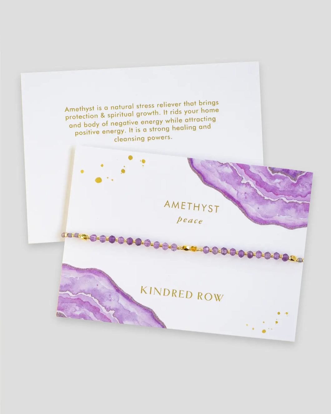 Kindred Row Bracelet - Amethyst Gemstone