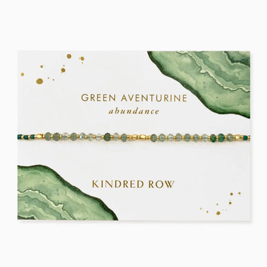 Kindred Row Bracelet - Green Aventurine Gemstone