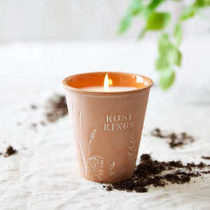 Rosy Rings - Lemon Blossom + Lychee Garden Pot Candle